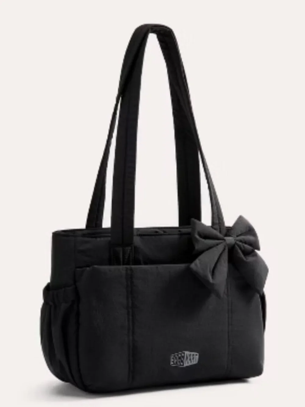 NEW BagSmart Crushed Bow Purse Tote Commuter travel bag NWT
